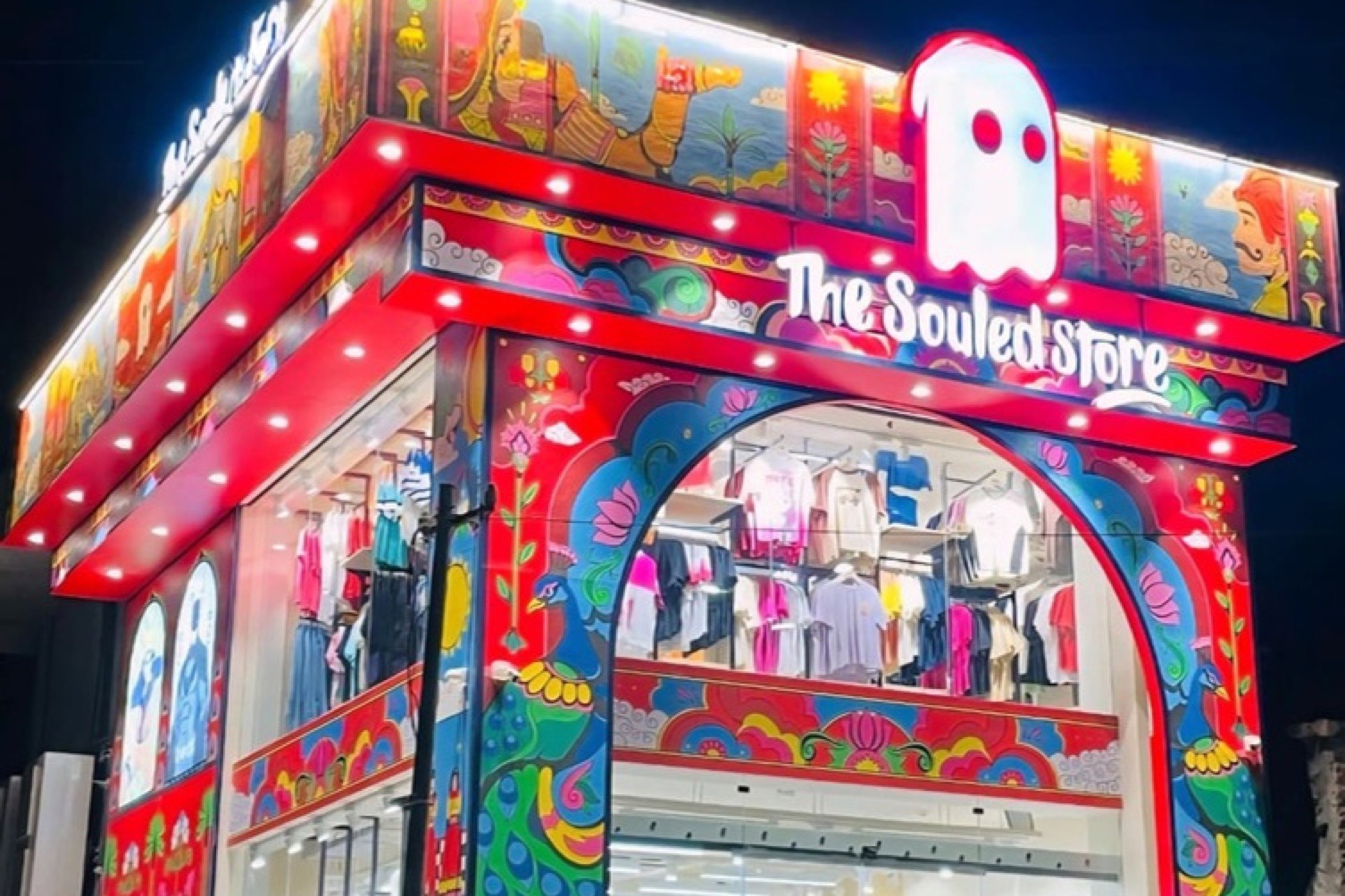 The Souled Store colourful façade